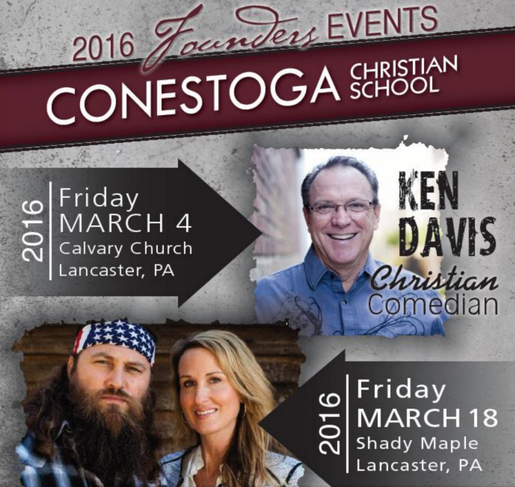 Willie Korie Robertson and Ken Davis in Lancaster