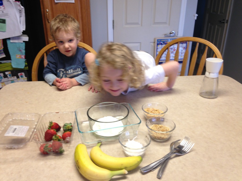 yogurt bites getting set up