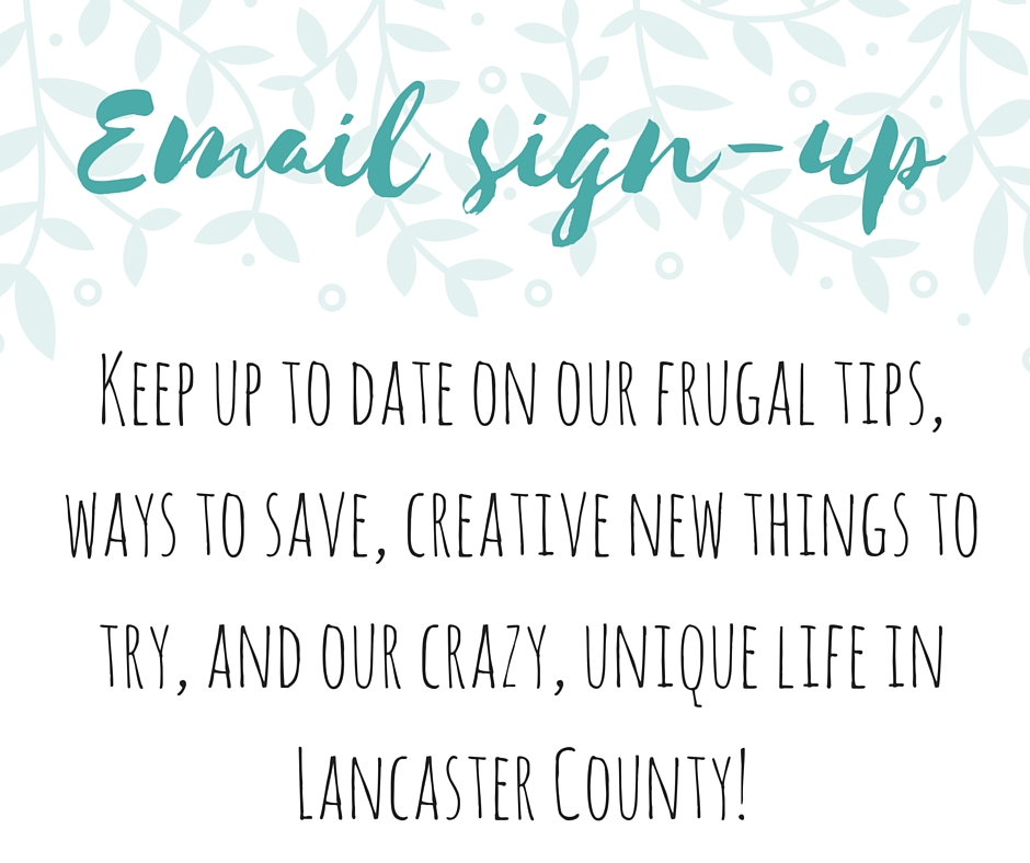 frugal lancaster email update newsletter