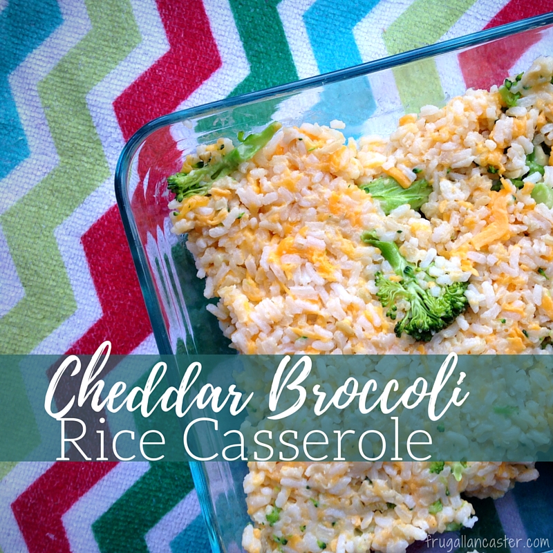 Cheddar Broccoli Rice Casserole Freezer Cooking with a Preschooler