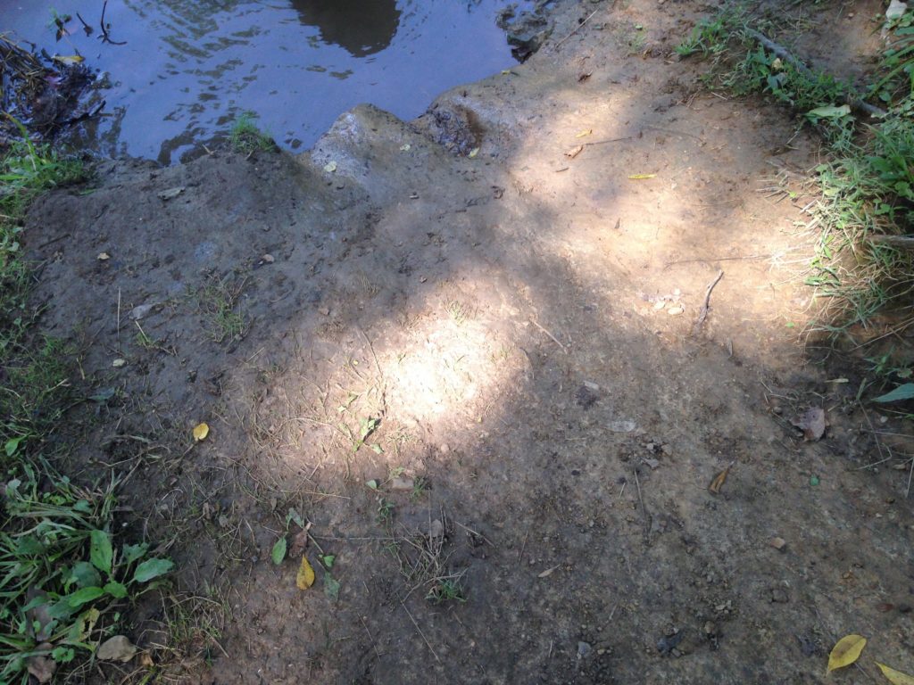 poole forge steep muddy entrance