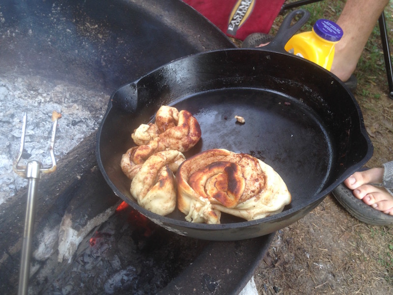 campfire cinnamon roll flop