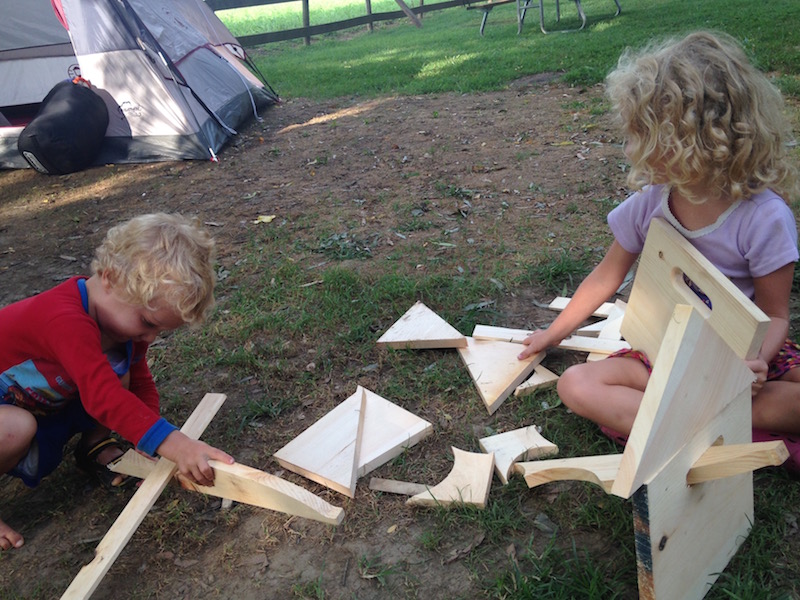 wood scraps kid play