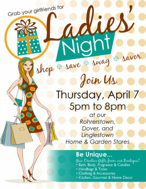 Stauffer’s of Kissel Hill Ladies Night and Coupon – Thursday, April 7 ...